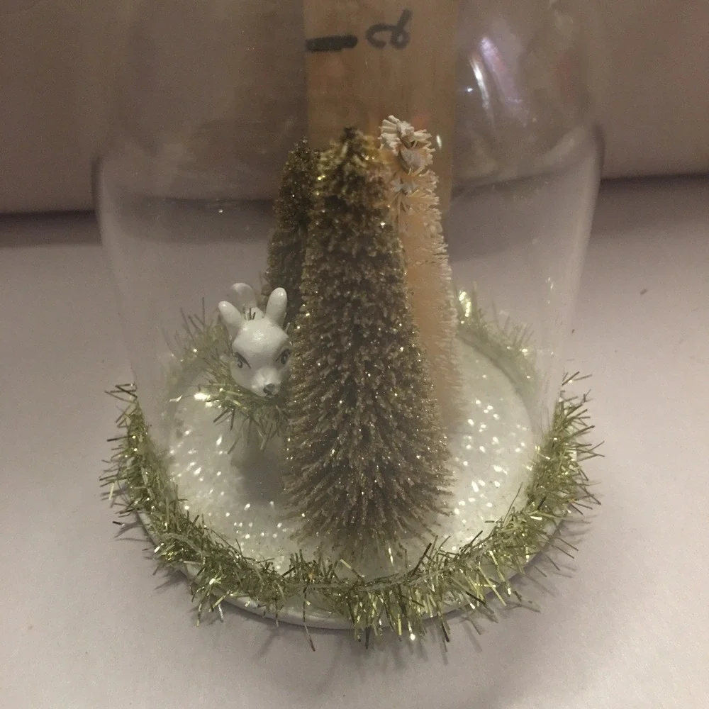 Cloche Retro Reindeer‎ Scene Christmas Tree Ornament Target Wondershop 4